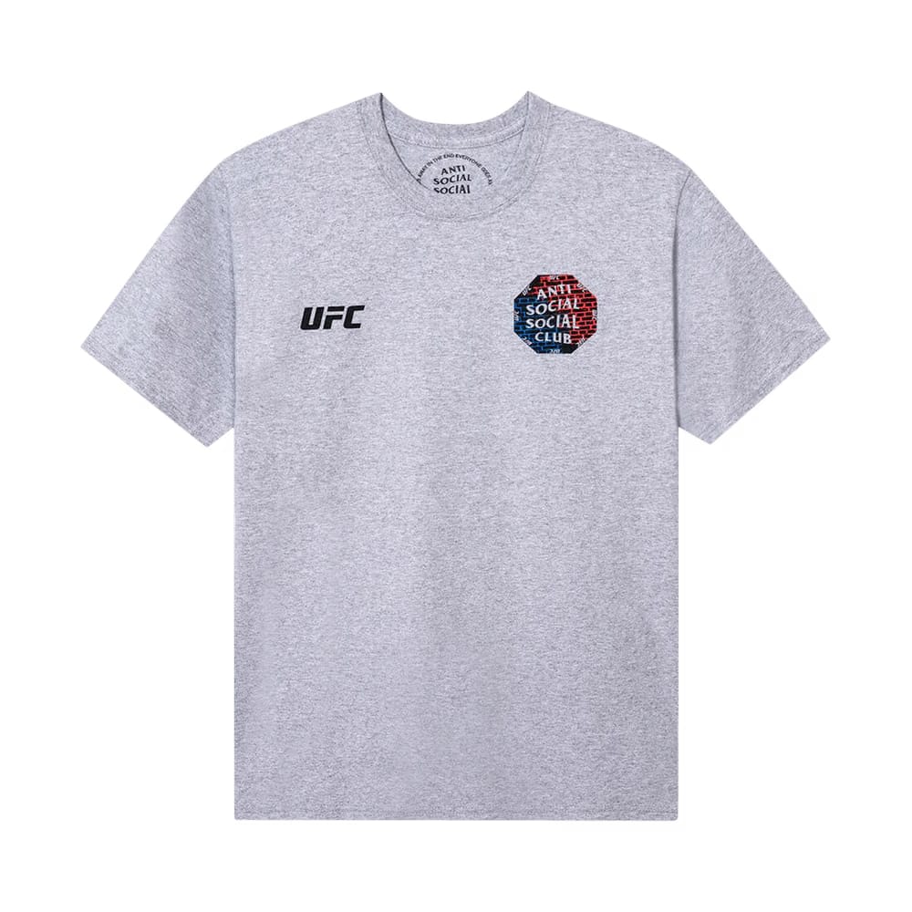 Anti Social Social Club x UFC Conned T-Shirt Heather Grey
