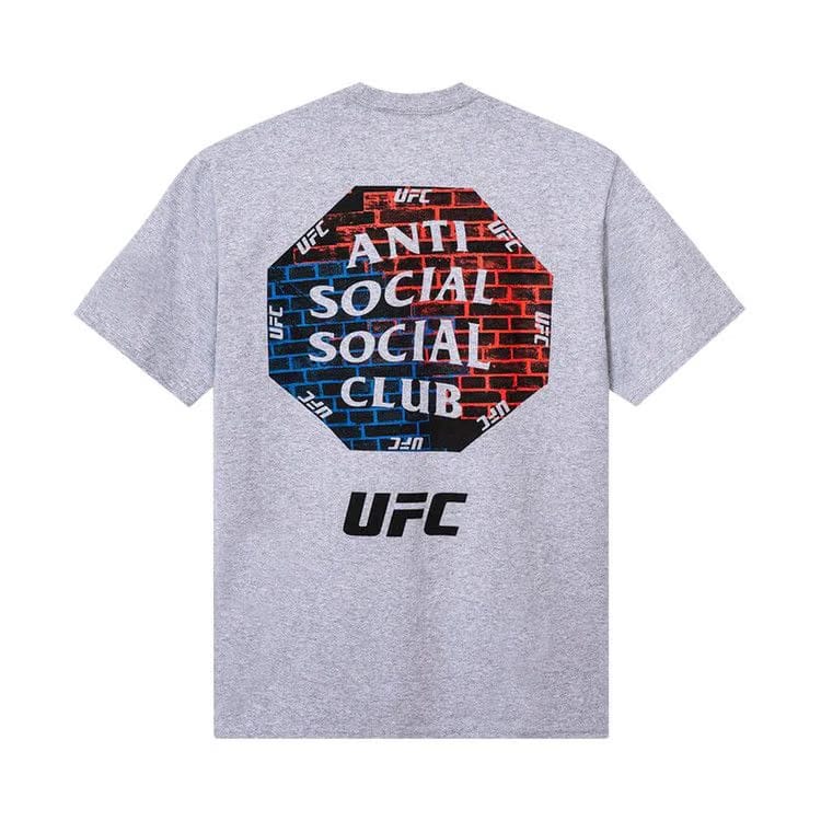 Anti Social Social Club x UFC Conned T-Shirt Heather Grey
