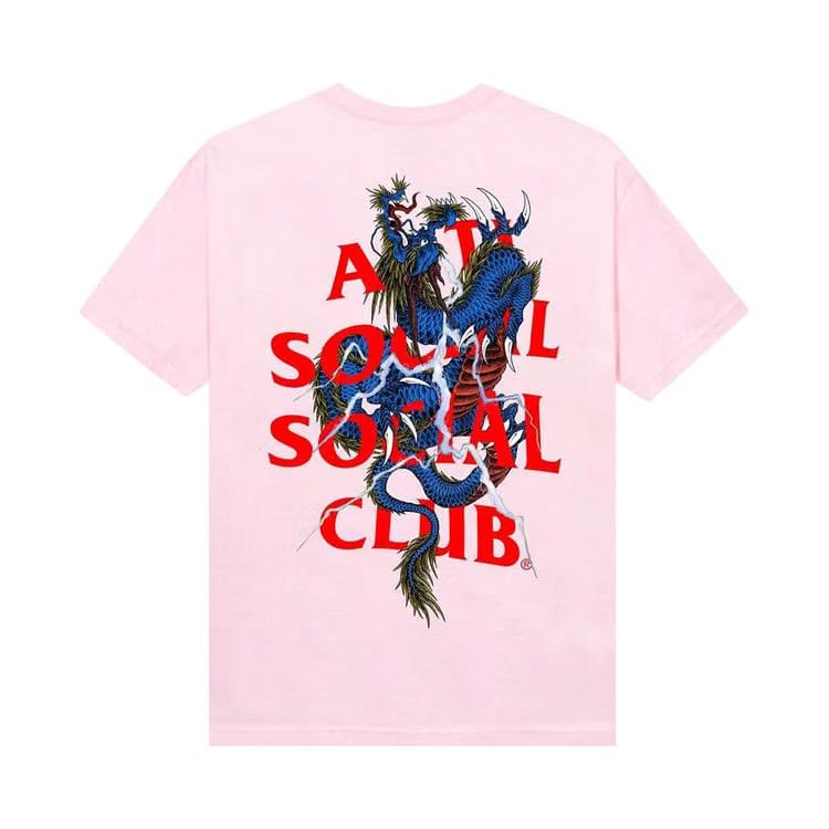 Anti Social Social Club Double Dragon T-Shirt Pink