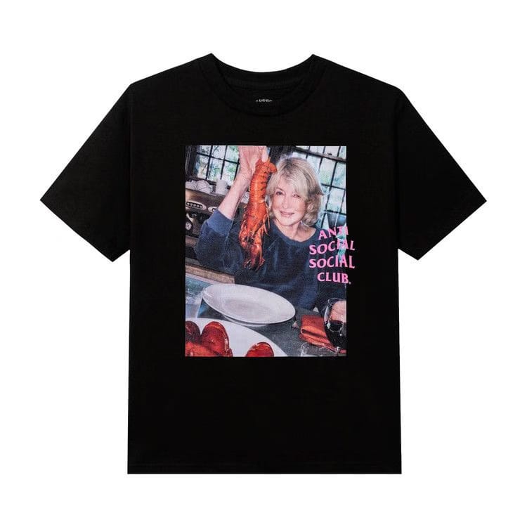 Anti Social Social Club x Martha Stewart Lobster T-Shirt Black