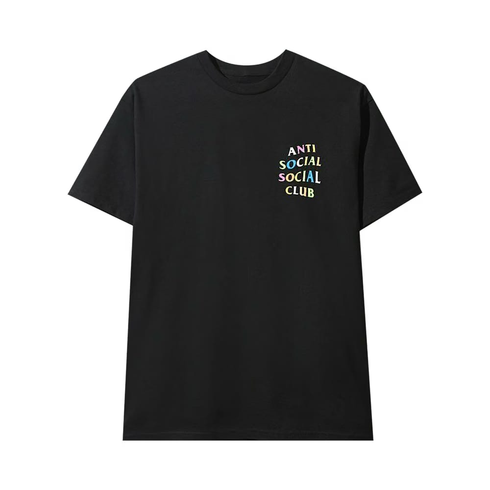 Anti Social Social Club Rainbow T-Shirt Black