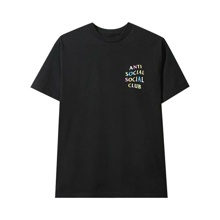 Anti Social Social Club Rainbow T-Shirt Black