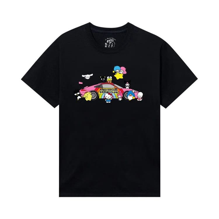 Anti Social Social Club x Hello Kitty Racing T-Shirt Black