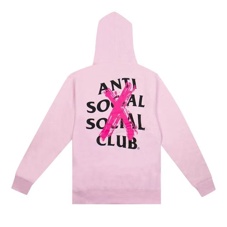 Anti Social Social Club Cancelled Hoodie Pink