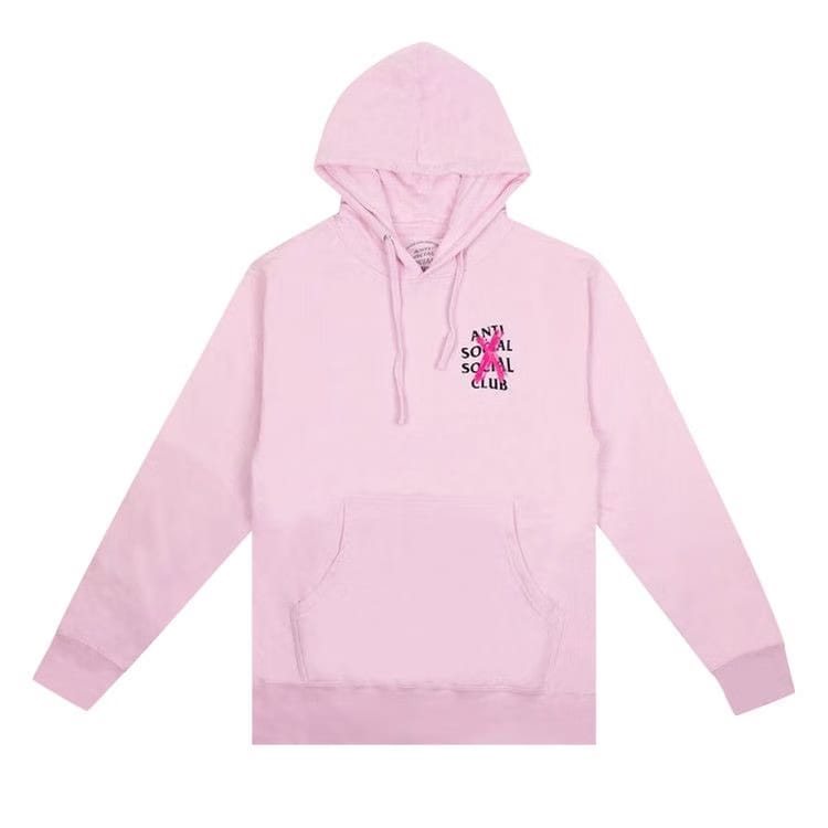 Anti Social Social Club Cancelled Hoodie Pink
