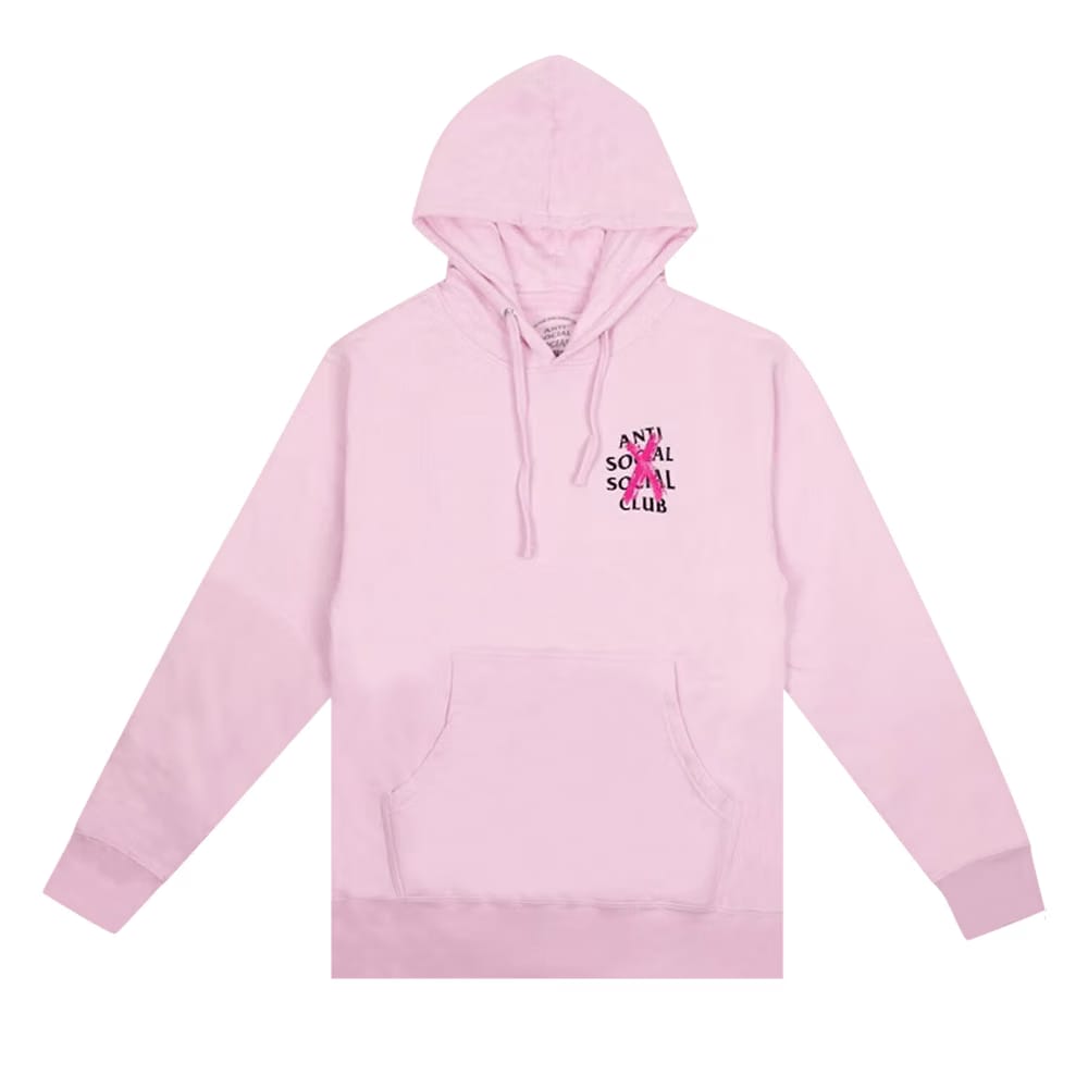 Anti Social Social Club Cancelled Hoodie Pink