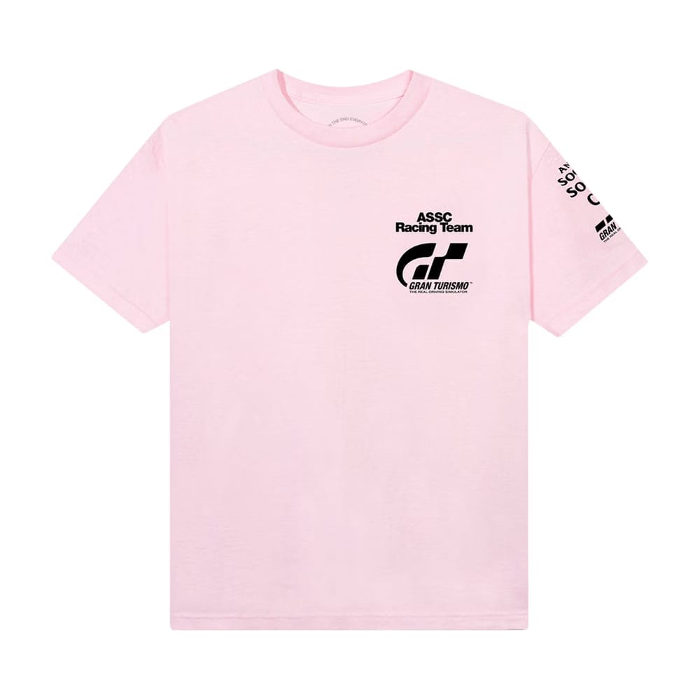 Anti Social Social Club x Gran Turismo Logo T-Shirt Pink