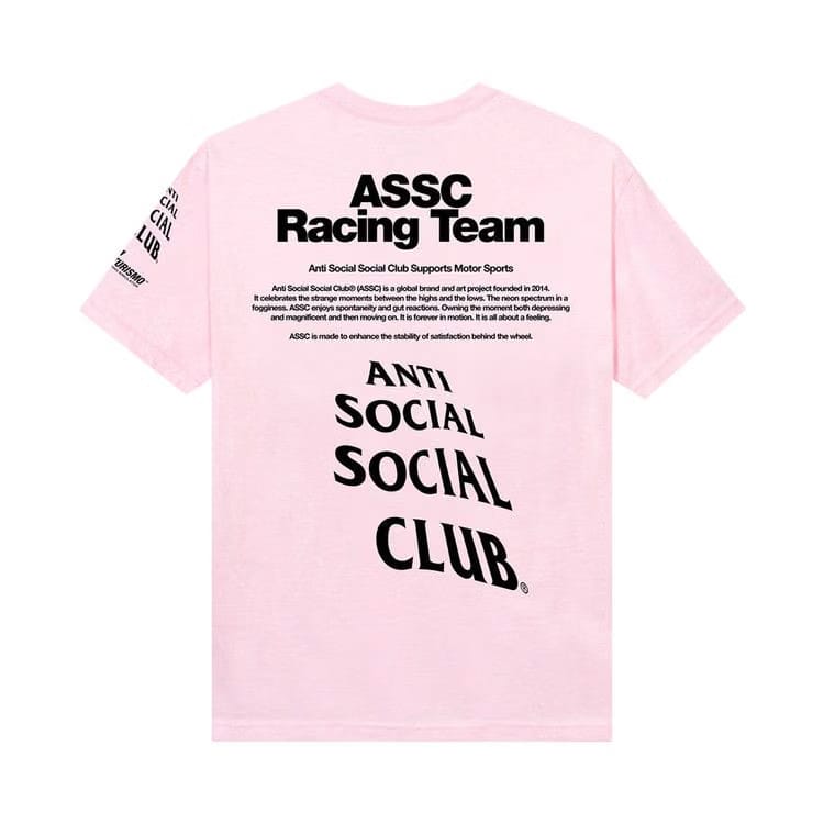 Anti Social Social Club x Gran Turismo Logo T-Shirt Pink