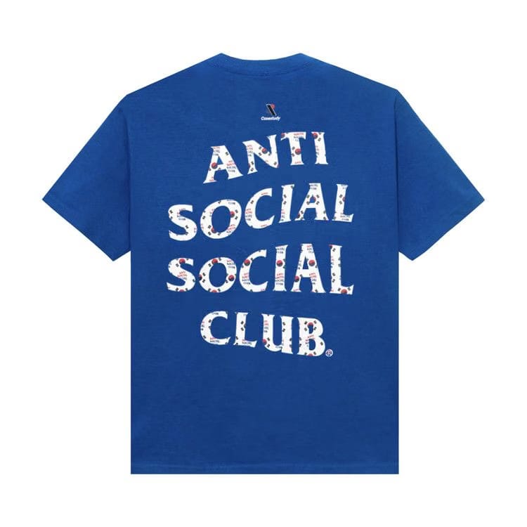 Anti Social Social Club x Case Study Flag T-Shirt Blue