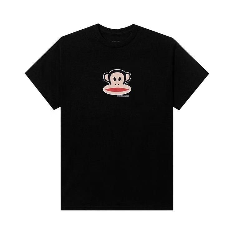 Anti Social Social Club Kids x Paul Frank Logo T-Shirt Black