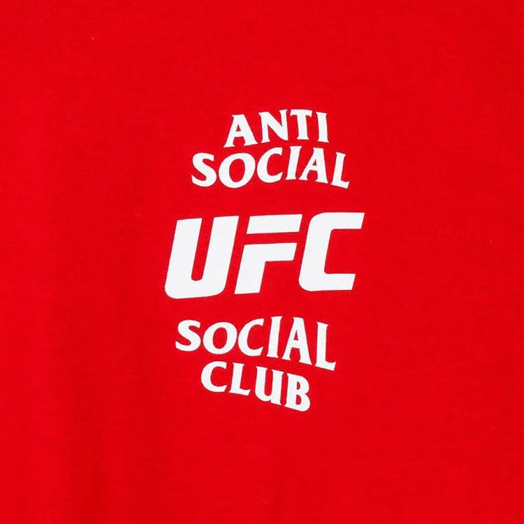 Anti Social Social Club x UFC Self-Titled T-Shirt Red