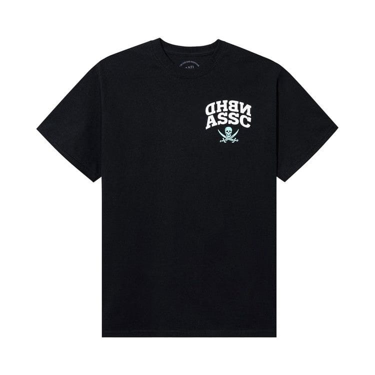Anti Social Social Club x Neighborhood Reverse Blue Logo T-Shirt Black