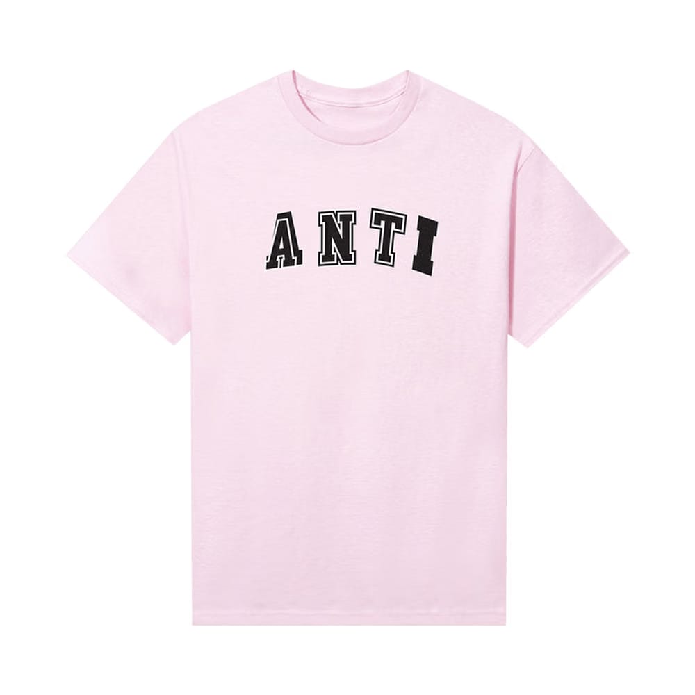 Anti Social Social Club x 2 Tone Anti College T-Shirt Light Pink