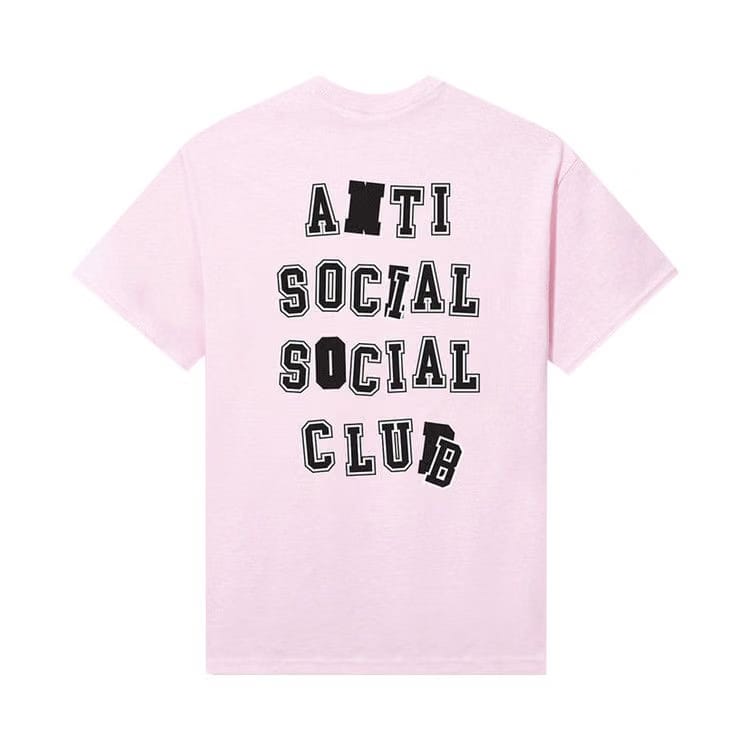 Anti Social Social Club x 2 Tone Anti College T-Shirt Light Pink