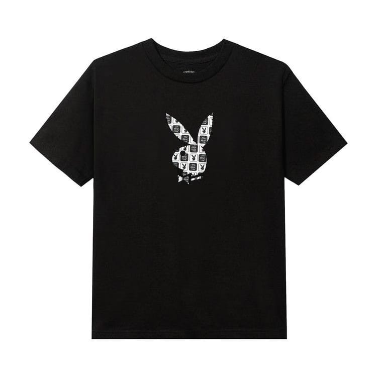 Anti Social Social Club x Playboy Checkered T-Shirt Black