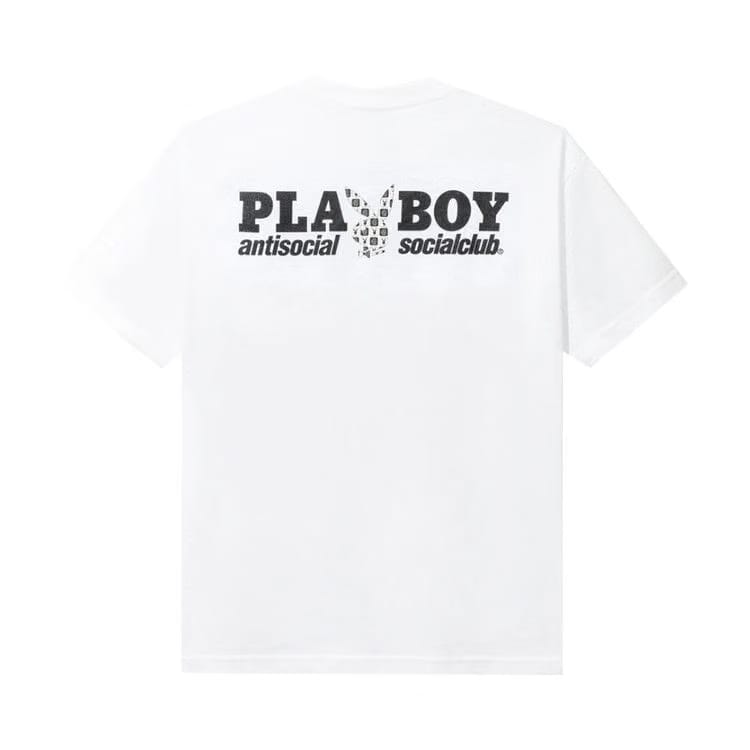 Anti Social Social Club x Playboy Checkered T-Shirt White