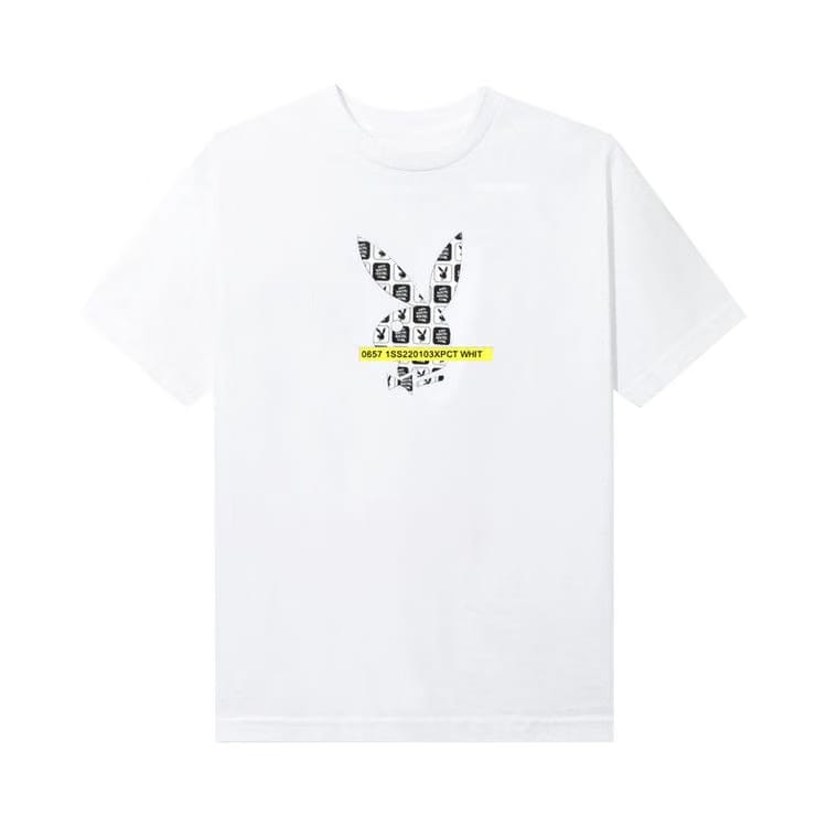 Anti Social Social Club x Playboy Checkered T-Shirt White