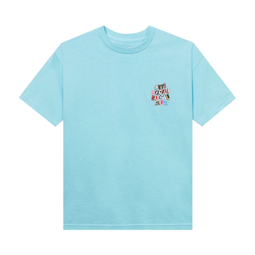 Anti Social Social Club Torn Pages Of Our Story T-Shirt Blue