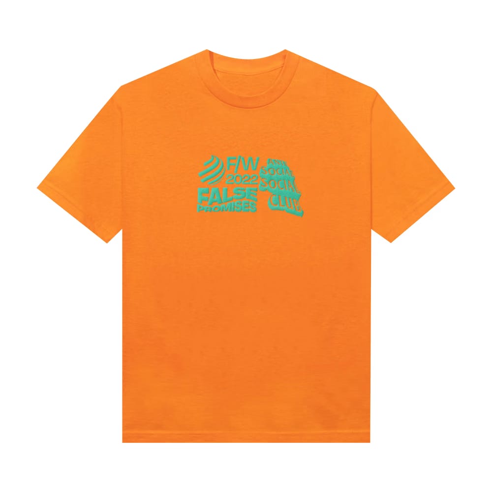 Anti Social Social Club False Promises T-Shirt Orange
