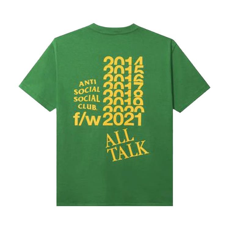 Anti Social Social Club All Talk On A Blog T-Shirt Green
