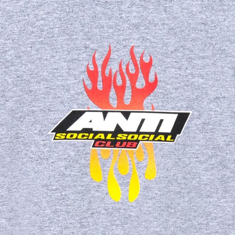 Anti Social Social Club Hot At First T-Shirt Ash Heather