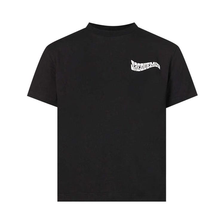 Jacquemus Le Camargue Wavy Logo Shorts T-Shirt Black