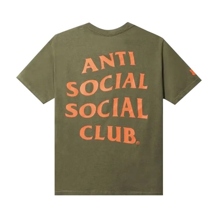 Anti Social Social Club x Undefeated Paranoid T-Shirt Olive