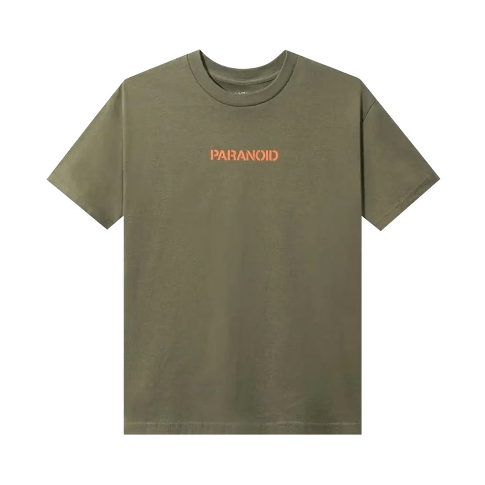 Anti Social Social Club x Undefeated Paranoid T-Shirt Olive