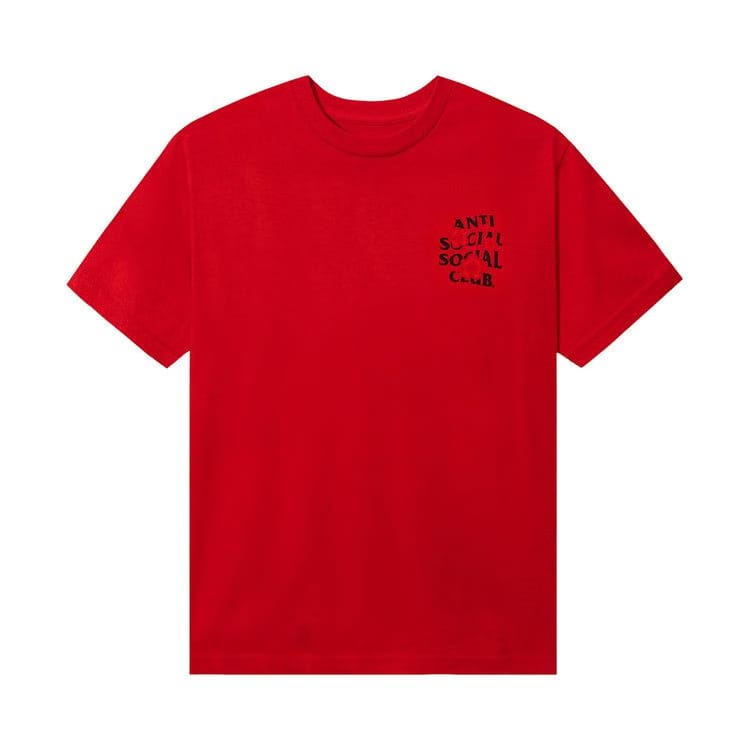 Anti Social Social Club Seeing The Feeling T-Shirt Red