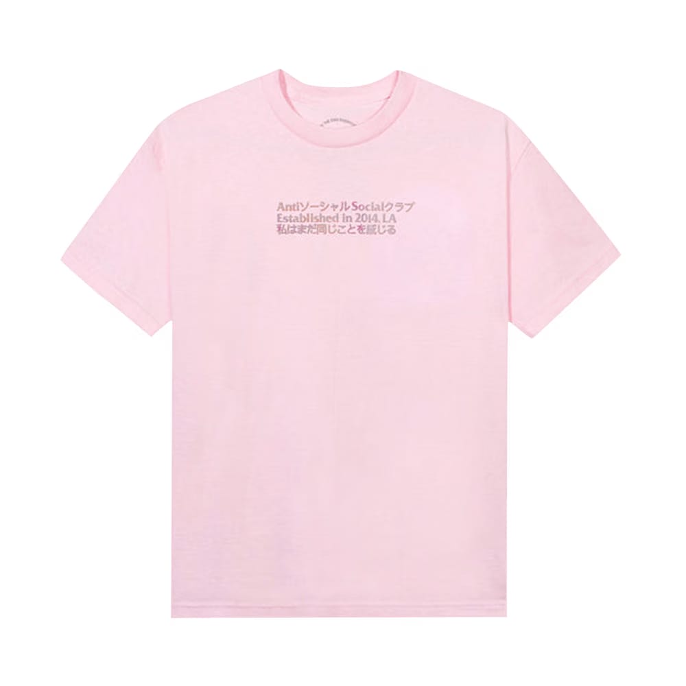 Anti Social Social Club Temporary Memory T-Shirt Pink