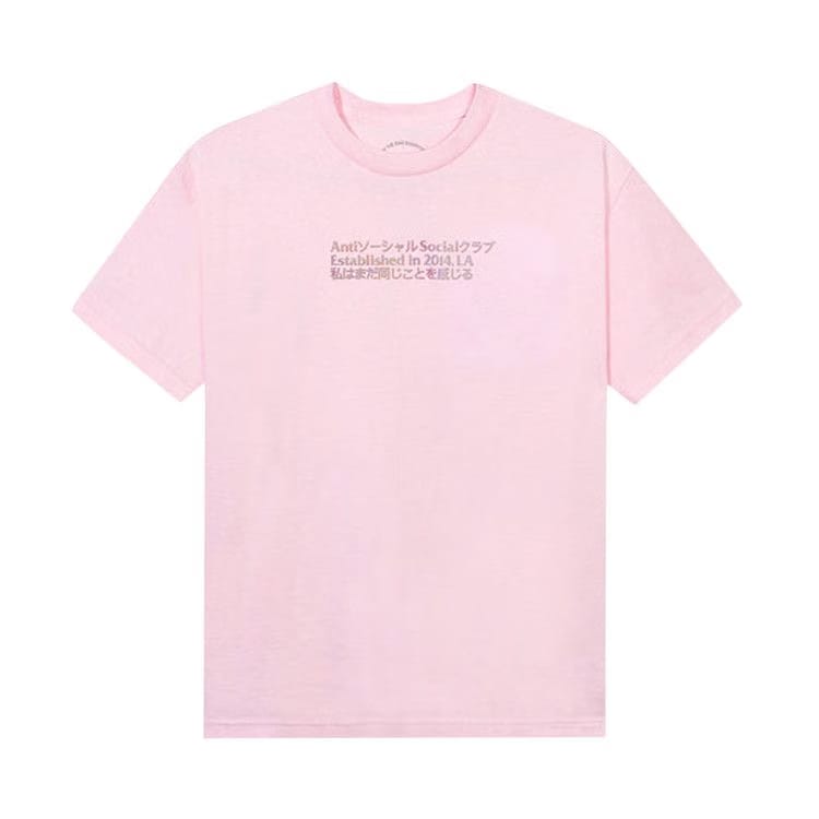 Anti Social Social Club Temporary Memory T-Shirt Pink