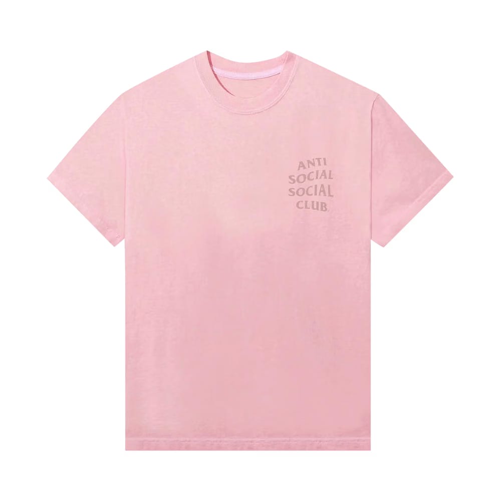 Anti Social Social Club Same But Different Tonal T-Shirt Pink