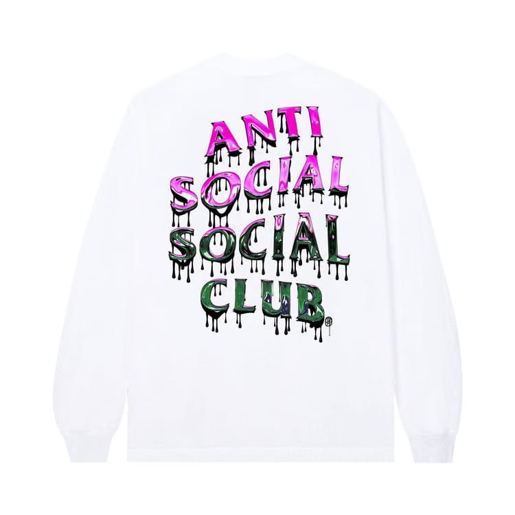 Anti Social Social Club Mind Melt Long-Sleeve T-Shirt White