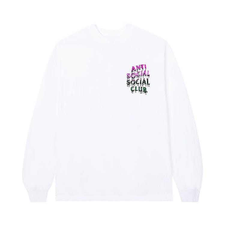 Anti Social Social Club Mind Melt Long-Sleeve T-Shirt White