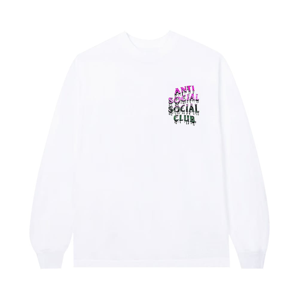 Anti Social Social Club Mind Melt Long-Sleeve T-Shirt White