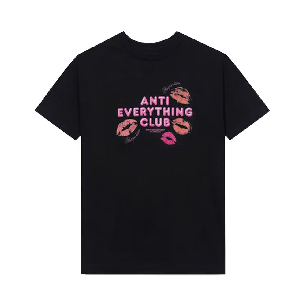 Anti Social Social Club Anti Everything Club <3 T-Shirt Black