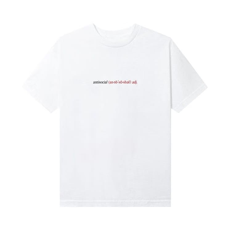 Anti Social Social Club Enrolled T-Shirt White