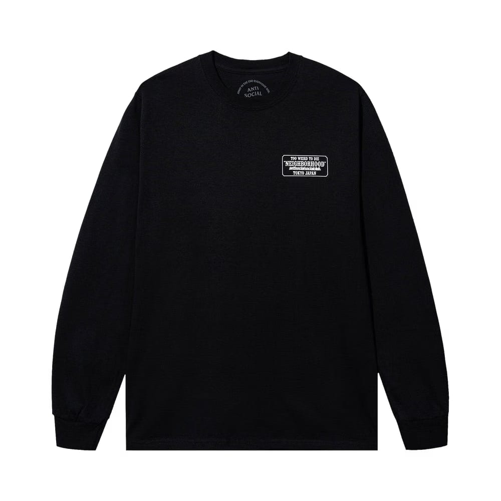 Anti Social Social Club x Neighborhood Plaque Long-Sleeve T-Shirt Black