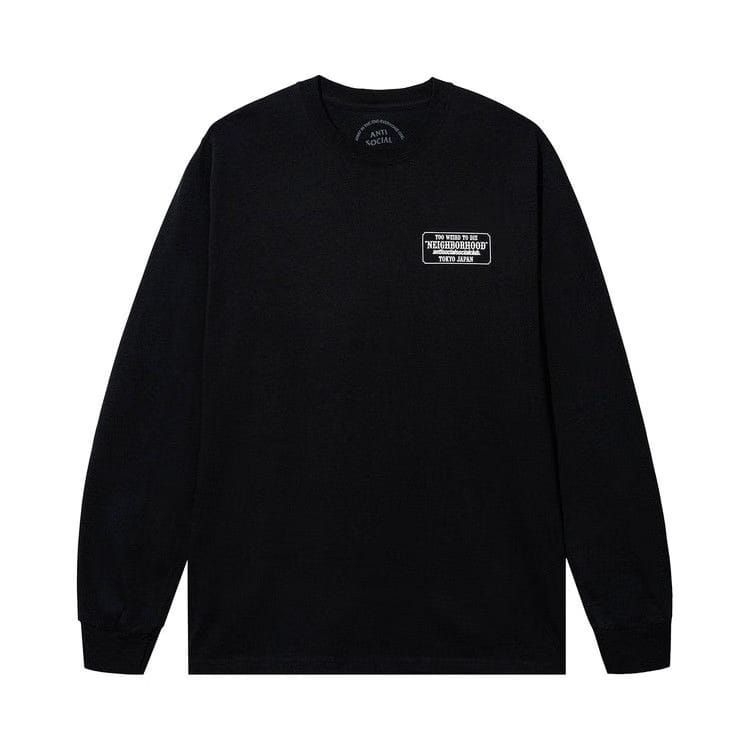 Anti Social Social Club x Neighborhood Plaque Long-Sleeve T-Shirt Black