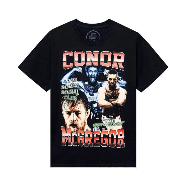 Anti Social Social Club x UFC Conor McGregor T-Shirt Black