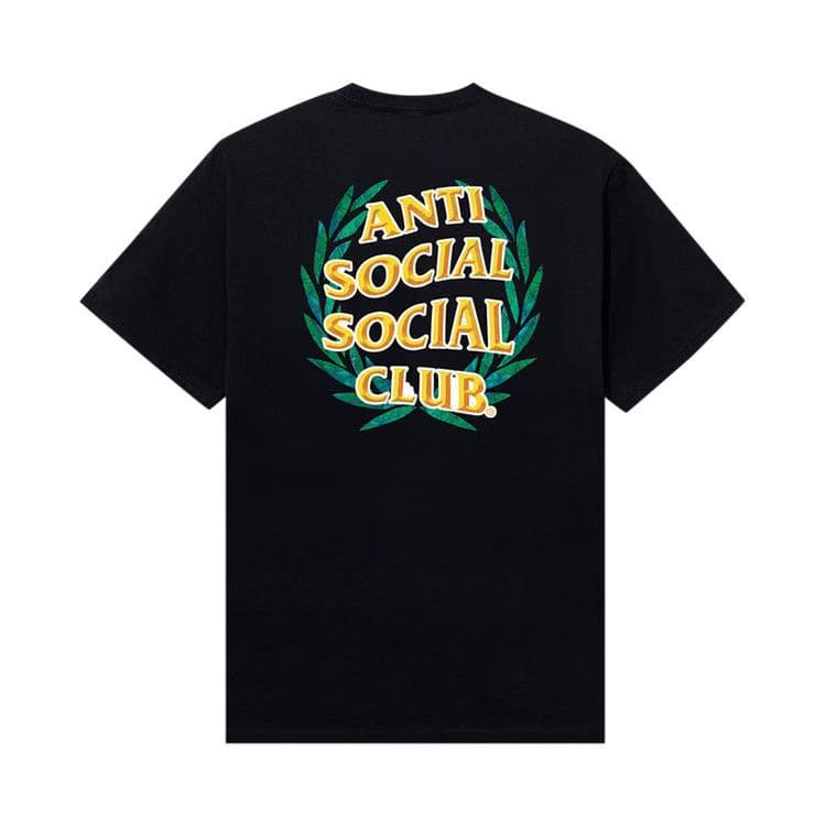 Anti Social Social Club Laurel Logo Flip T-Shirt Black