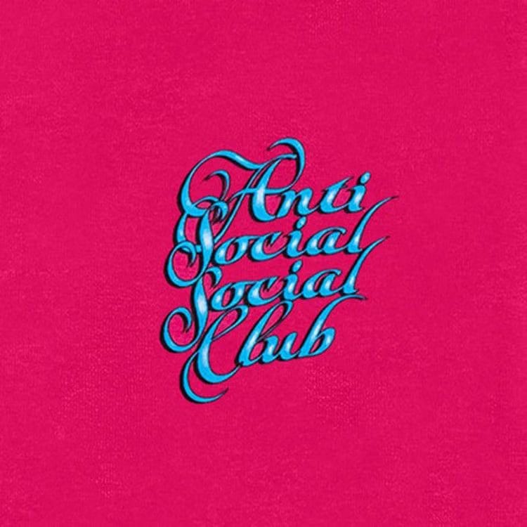 Anti Social Social Club Eyelash T-Shirt Pink