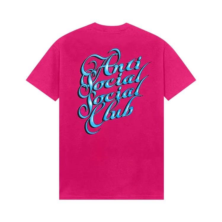 Anti Social Social Club Eyelash T-Shirt Pink