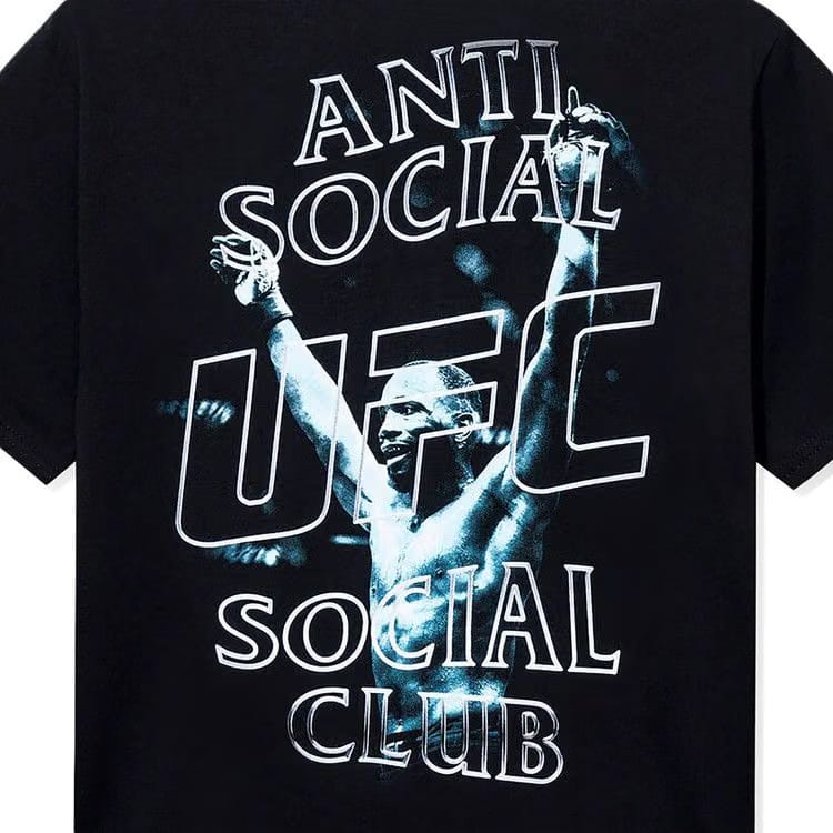 Anti Social Social Club x UFC Leon Edwards T-Shirt Black