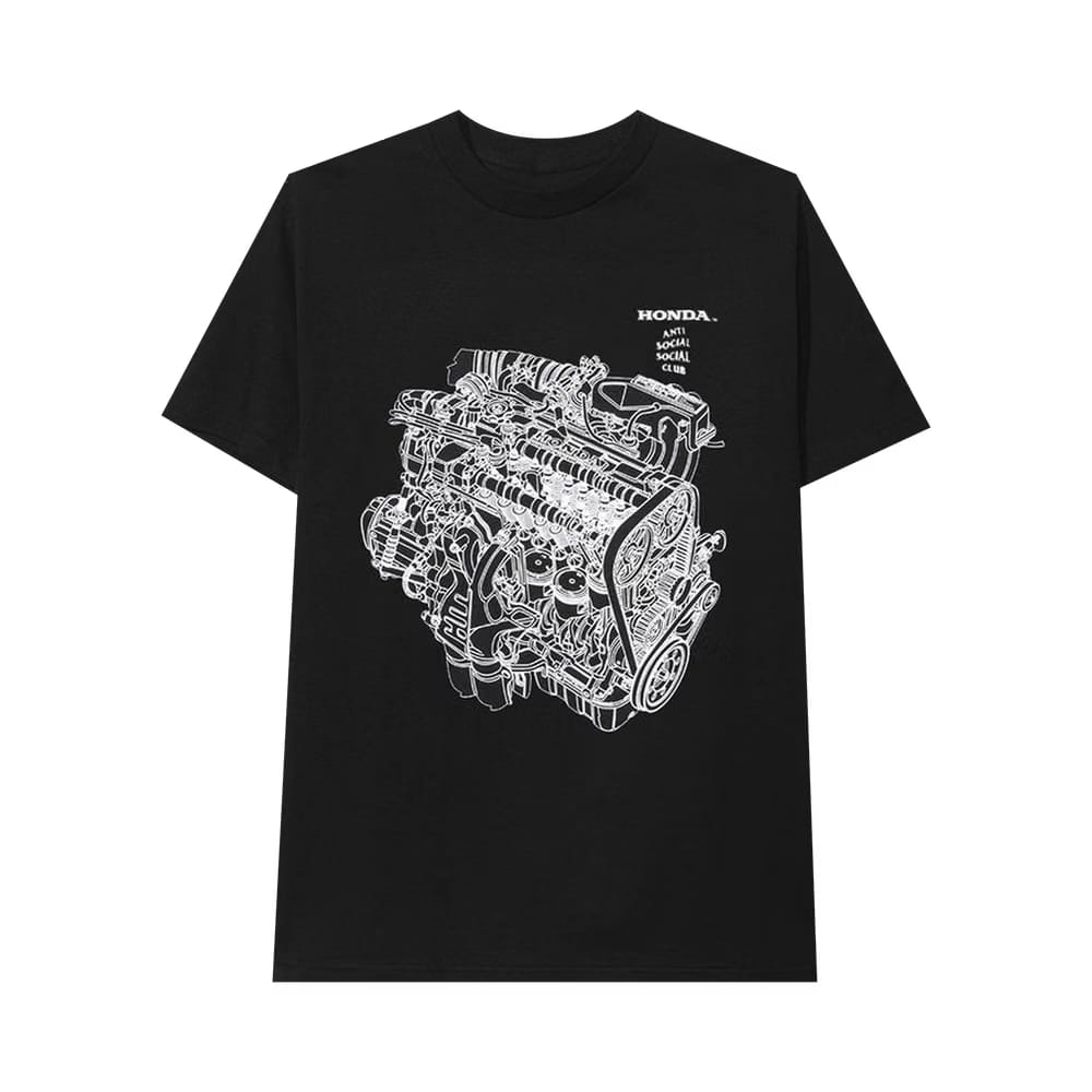 Anti Social Social Club x Honda Motor T-Shirt Black