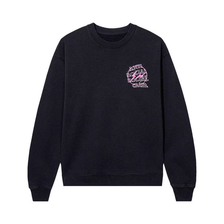 Anti Social Social Club x Fragment Design Bolt Crewneck Black/Pink