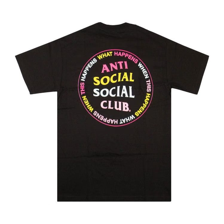 Anti Social Social Club What Happens T-Shirt Black
