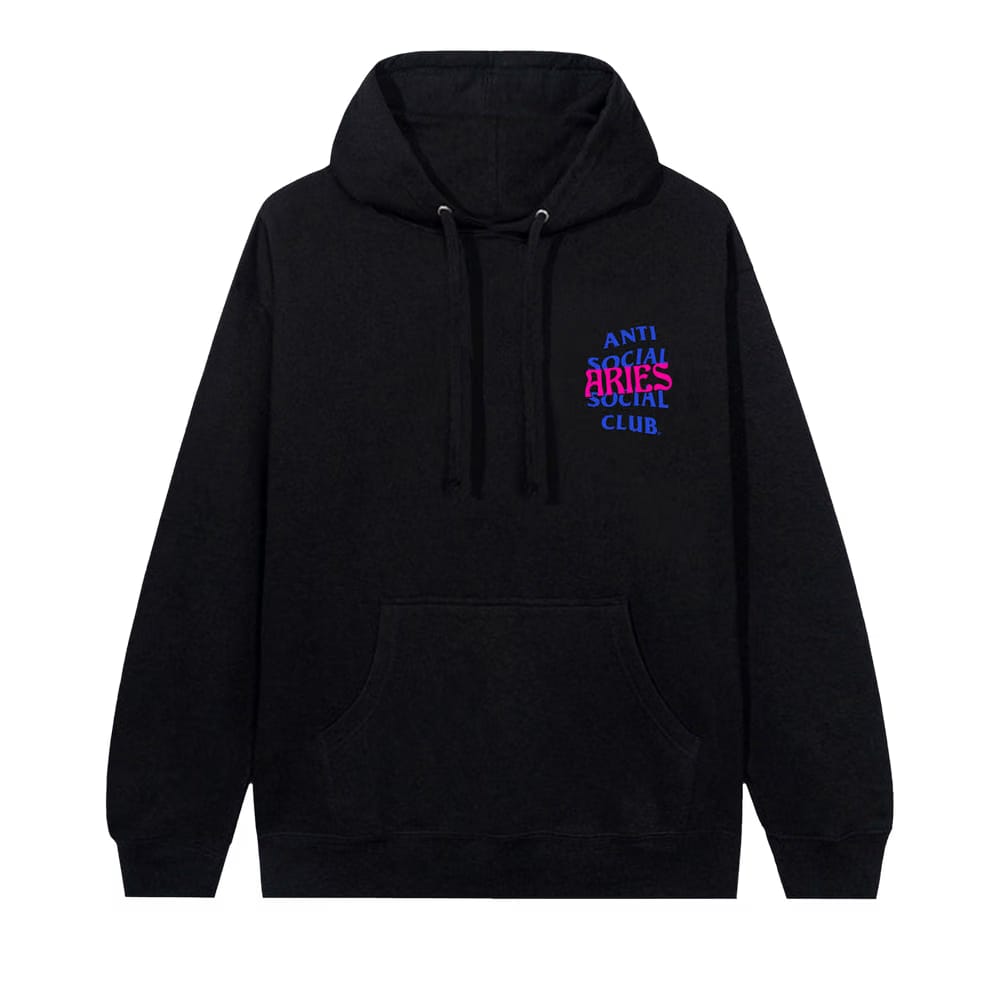 Anti Social Social Club Aries Hoodie Black