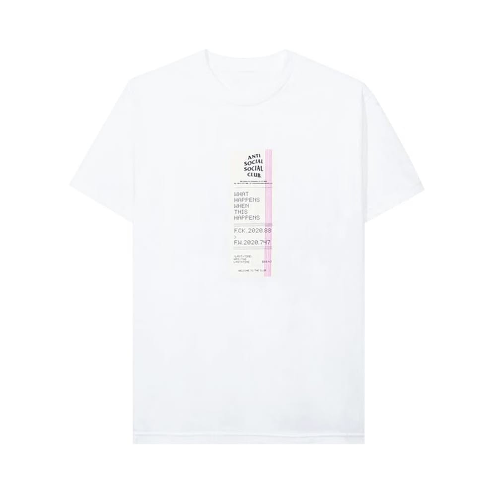 Anti Social Social Club Read Receipts T-Shirt White