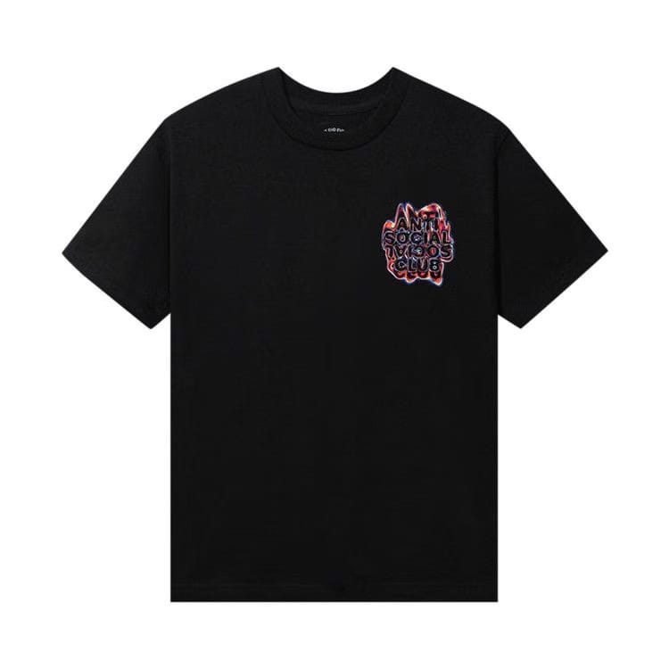 Anti Social Social Club Oil Spill T-Shirt Black